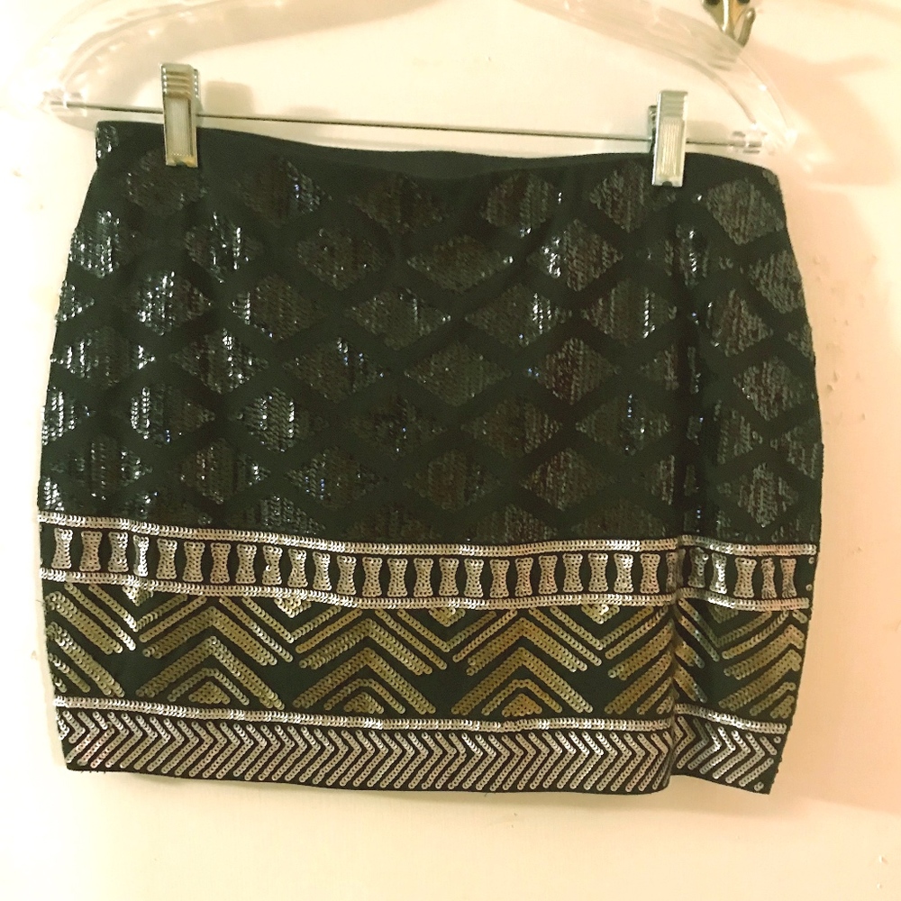 Express Sequin Skirt- Size Small